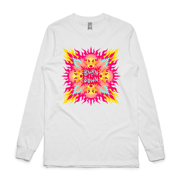 Burn it Down - Mens Base Longsleeve Tee Thumbnail