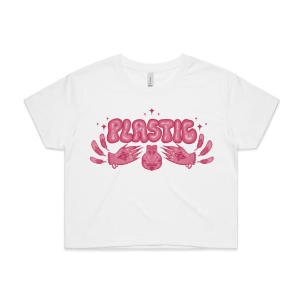 PLASTIC MĀORI - AS Colour Womens Crop Tee Thumbnail
